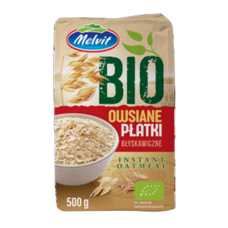 BIO Melvit Płatki owsiane błyskawiczne 500g
